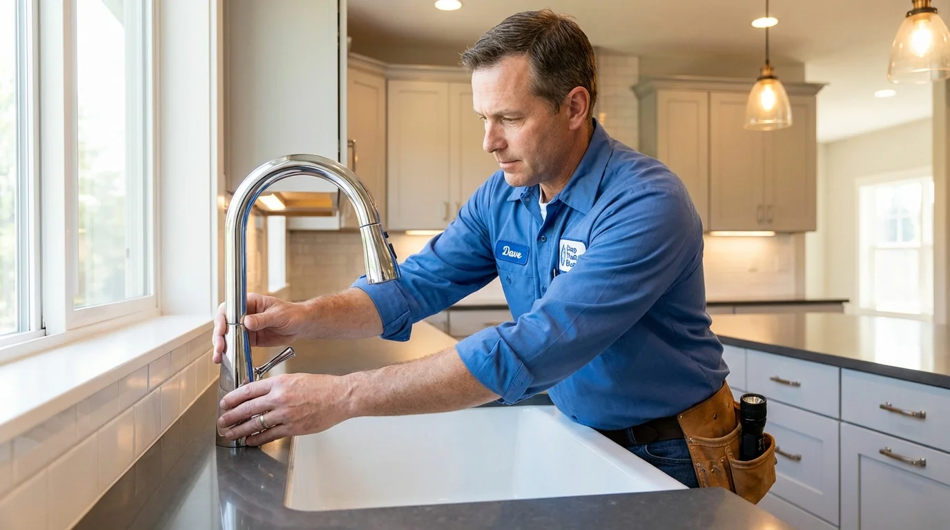 Kitchen faucet installation by Johns Plumbing LLC in Ogden