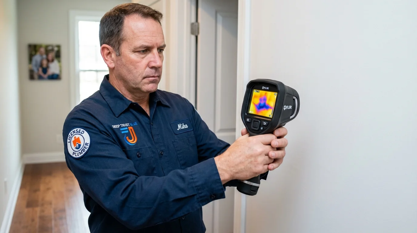 Thermal imaging leak detection by Johns Plumbing LLC in Ogden